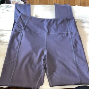 victoria secret purple / grey leggings work out pants size 10